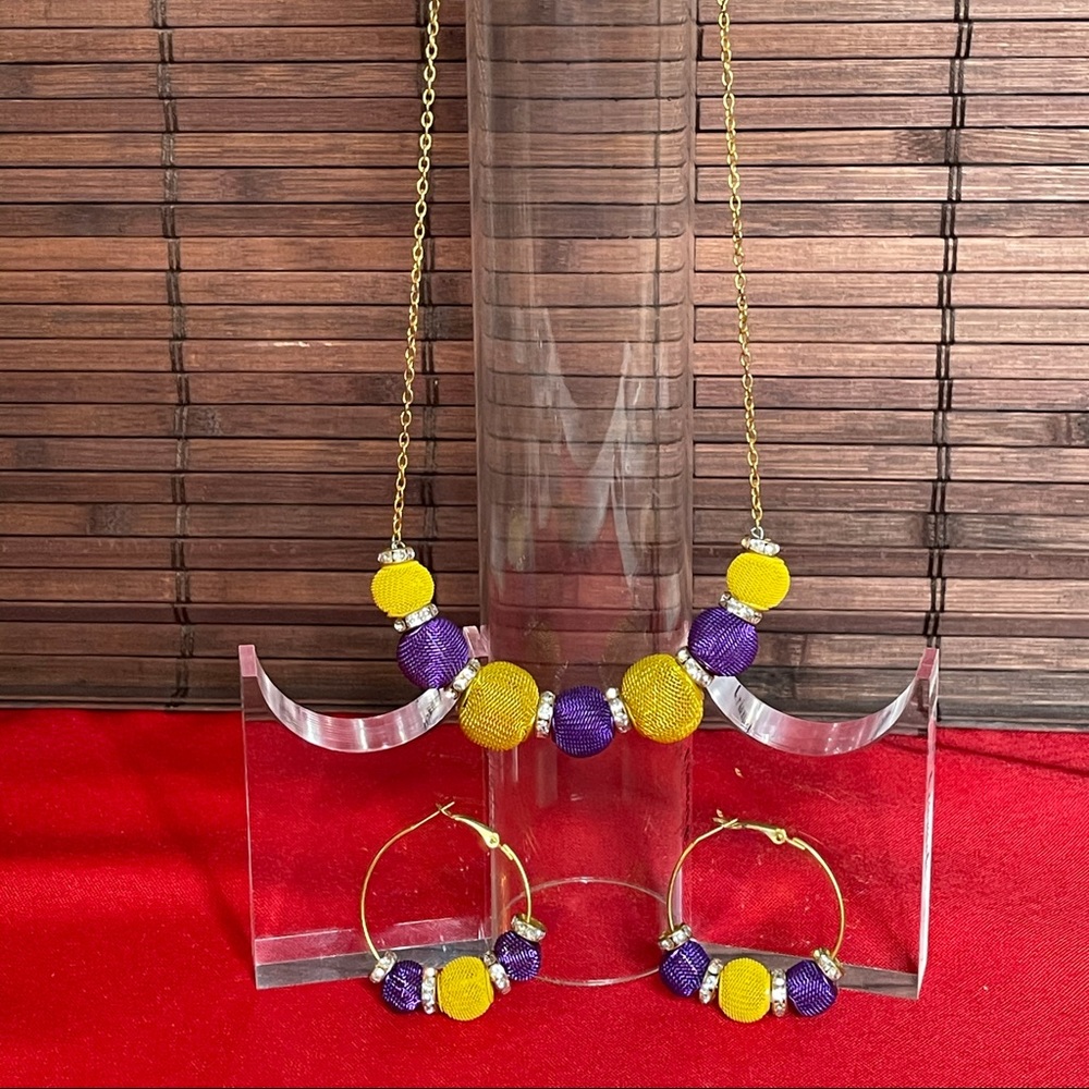 Purple & Gold Jewelry Trio